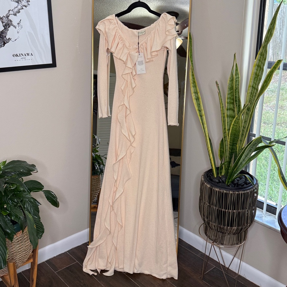 Arcina Ori Mila Crème Maxi Dress NWT - Picture 14 of 17